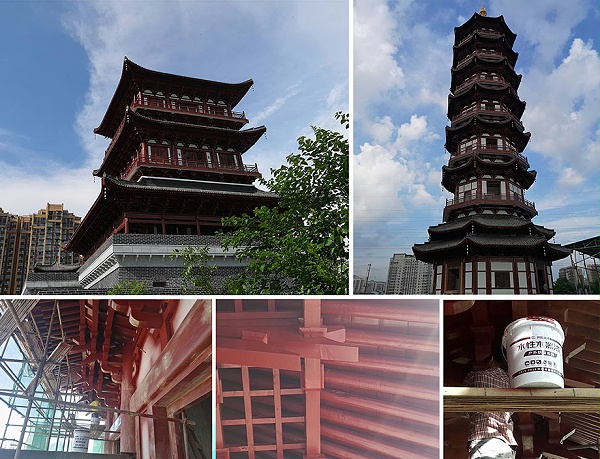 兴国为四川西昌地标建筑群特别制定施工方案，供应木器漆